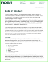 Code of Conduct (Roba Group)